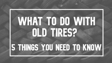 what to do with old tires blog post cover image